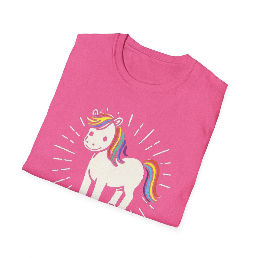 Summer Tee — Sunshine Rainbow Little White Horse