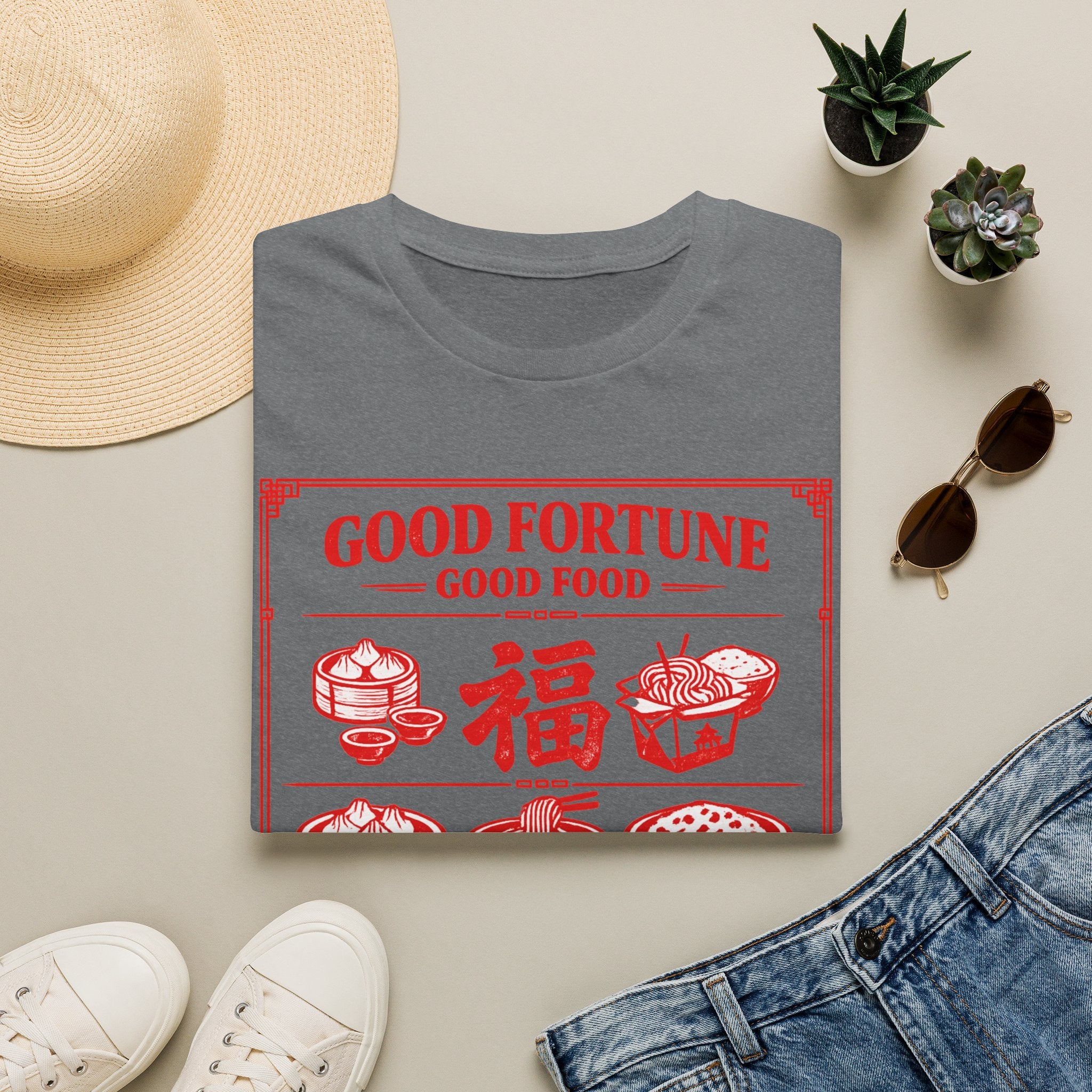 Summer Tee - Good Fortune Good Food 福