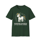 Summer Tee — Sunshine Rainbow Little White Horse