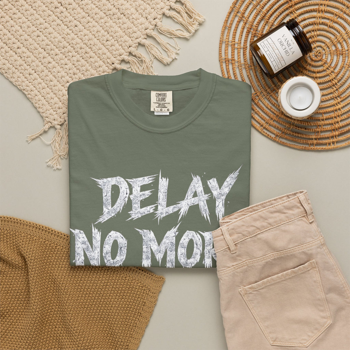Graphic Tee — Delay No More 不再拖延