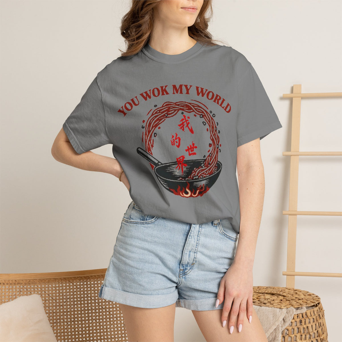 Graphic Tee — You Wok My World