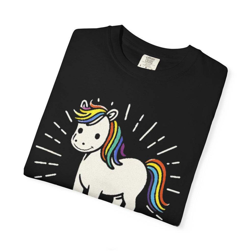 Graphic Tee — Sunshine Rainbow Little White Horse