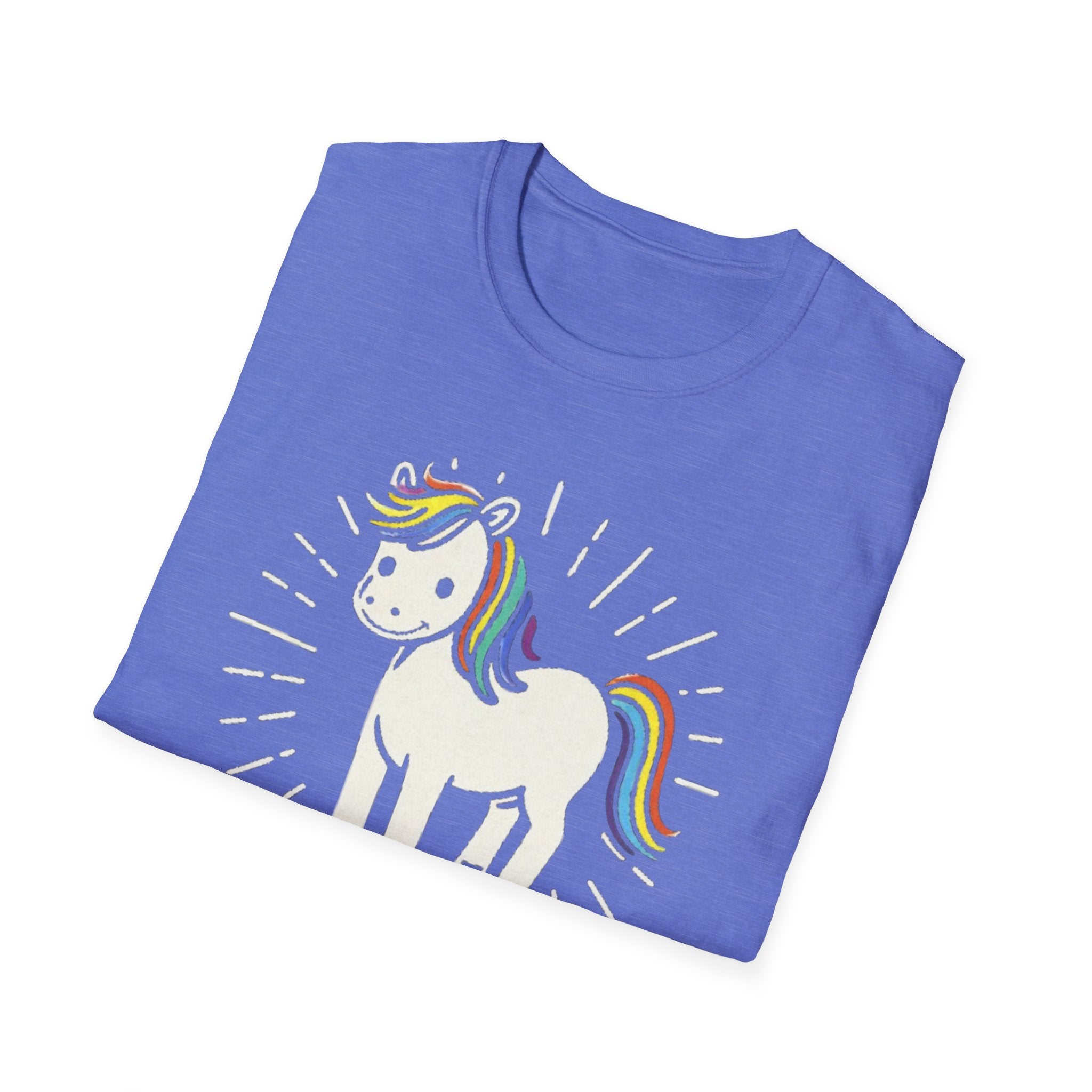 Summer Tee — Sunshine Rainbow Little White Horse