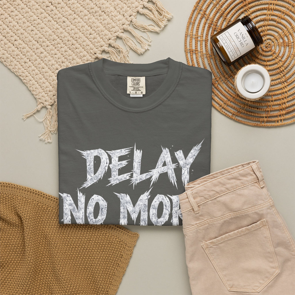 Graphic Tee — Delay No More 不再拖延